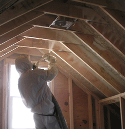 Portland OR attic spray foam insulation